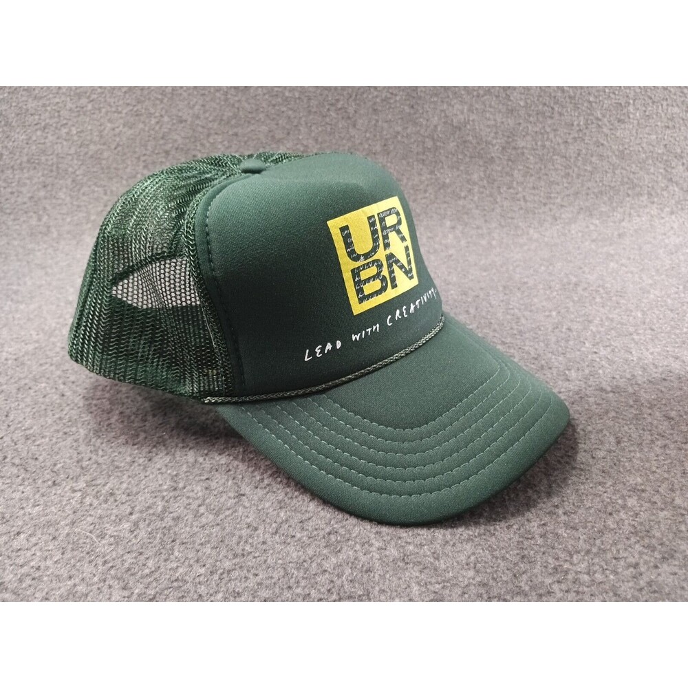 URBN Lead with Creativity Green Mesh Baseball Cap Snapback One Size Fits Most
